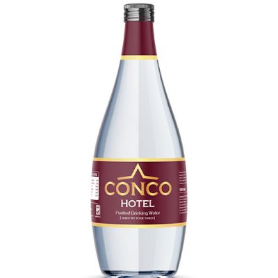 Restaurant Water Label design