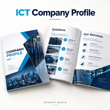 construction company profile design in Nairobi, tours and travel company profile design in Nairobi, ICT company profile design in Nairobi, tender supply company profile design in Nairobi, law firm company profile design in Nairobi.