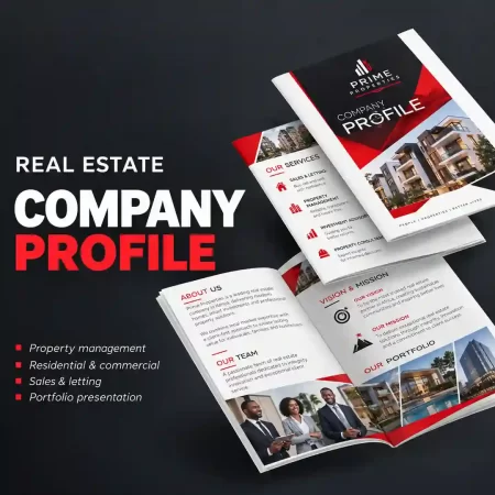 Real estate company profile design in Nairobi, Kenya, Real estate company profile design in Kenya, Real estate company profile designers in Nairobi, Property management company profile design in Kenya, Property development company profile design in Nairobi.